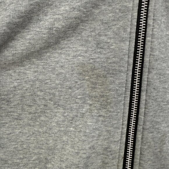 Nike Hoodie Mens 2XL Gray Black Full Zip Athletic Dept Spell Out Sweatshirt - Picture 3 of 15